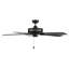 Ventilateur de plafond d'intérieur à 5 pales de 52 po Velbreeze - Noir mat-129962544
