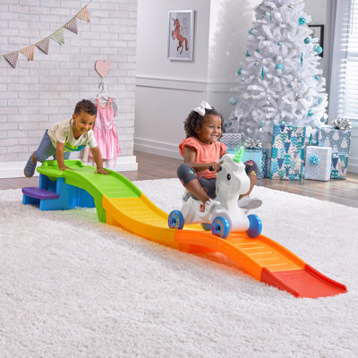 Step2 Unicorn Up and Down Kids Outdoor Roller Coaster and Riding Toy