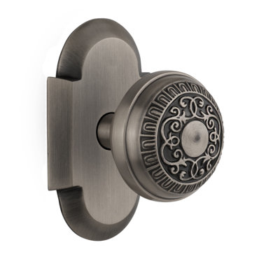 Bouton de porte d’intimité avec plaque d’artisanat oeuf &