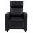 Black Upholstered Push-Back Recliner