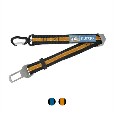 Kurgo Direct To Seatbelt Swivel Tether, Orange