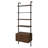 Wendell Walnut 4-Shelf Storage Wall Bookshelf