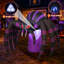  Araignée gonflable d'Halloween de 7 pi avec lumières DEL intégrées