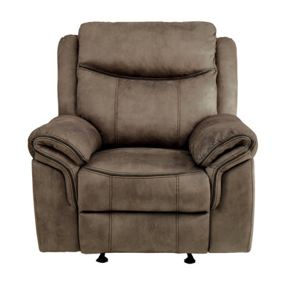 Brown 3pc Set Reclining Sofa Set Sofa Loveseat Chair Gliding Motion Storage Console Cup Holders Charging Ports Upholstered Furniture