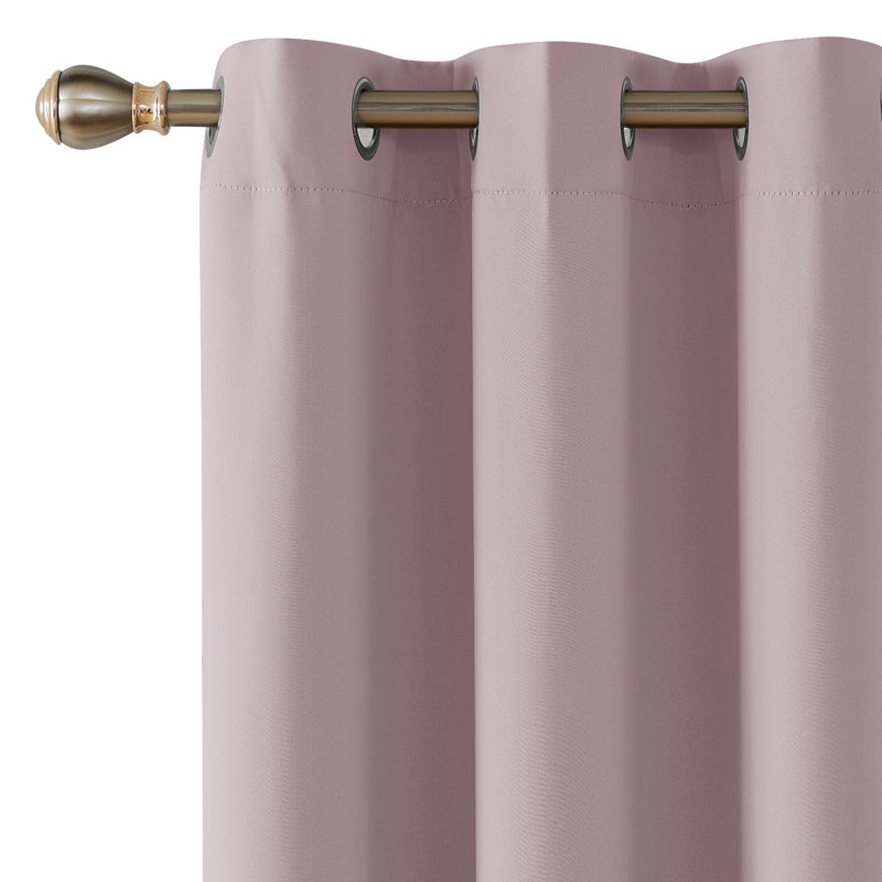 Lionel Room Darkening Curtain Single Panel, Lavender, 42" W x 63" L