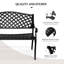 Banc de parc en aluminium thermolaqué Dutra-1226256128