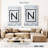 Marble N Monogram-1262138973