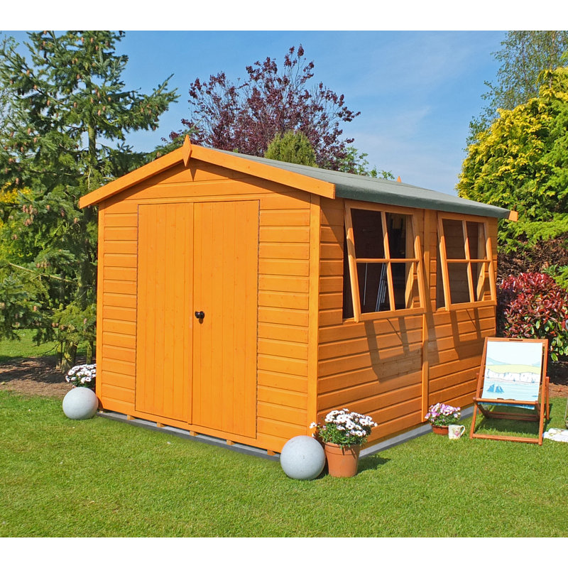 Tongue and Groove Apex Wooden Shed, Yes, 229cm H x 316cm W x 431cm L