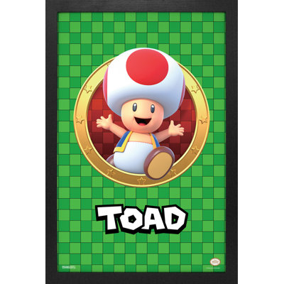 Super Mario - 3D Port - crapaud 11 x 17, reproduction encadrée