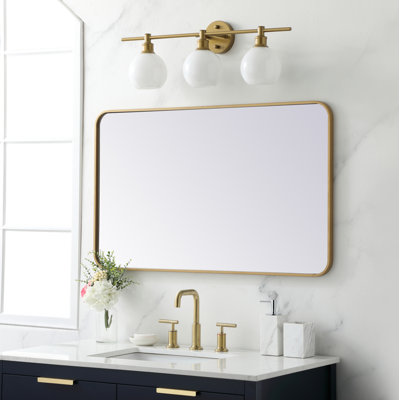 Sabine Metal Rounded Rectangle Wall Mirror