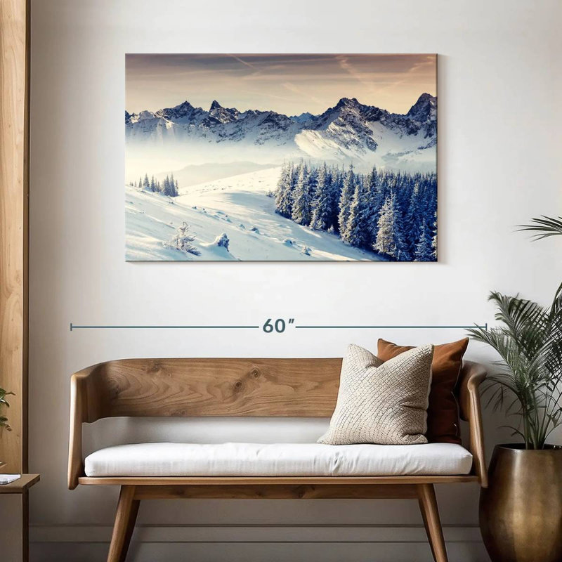 Alvord Winter Snowy Mountains, H 30 po x l 45 po
