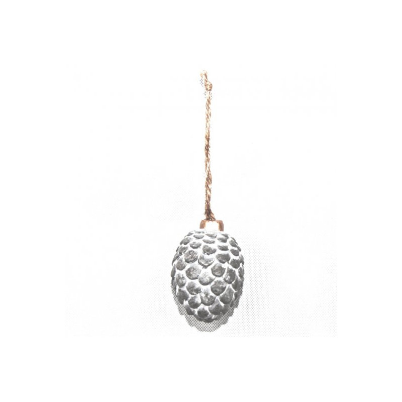 Ornement de faîteau en papier mâché Pinecone, H 2,1 po x l 1,5 po x 1,5 po