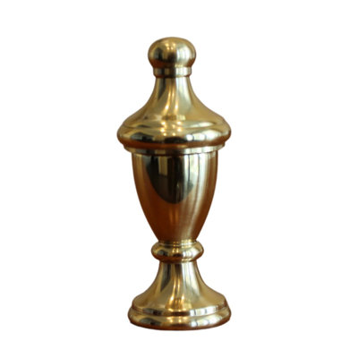 Laiton poli décoratif en laiton poli, 2,3 po