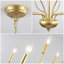 Lustre de style bougie classique / traditionnel à 2 niveaux à 2 lumières à intensité variable Sebron-822874112-810940658