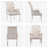 Upholstered Tufted Arm Dining Chairs-648702697