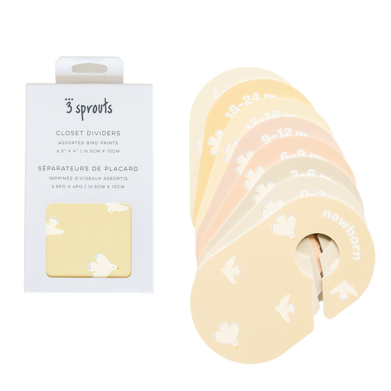 Bird Design Baby Closet Dividers Set for Newborn to 2T