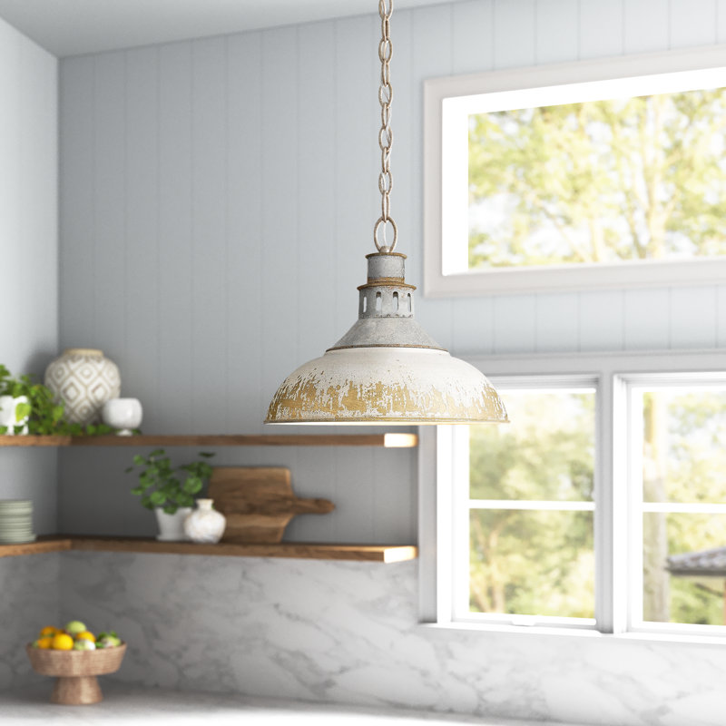 Mercado 1 - Light Shaded Pendant, Antique Ivory