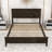  Wood Platform Bed Frame with Headboard-735910703-735910689