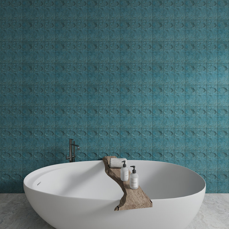 Spanish Tiffany 6" x 6" Matte Ceramic Wall Tile (44 PCS, 10.76 Sq. Ft. /Case), Blue