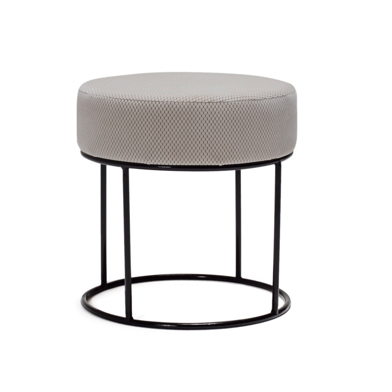 Repose-pieds Emmi-Leigh, 100 % polyester crème