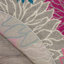 Tapis gris / rose / bleu à motif floral Carollee-46870203