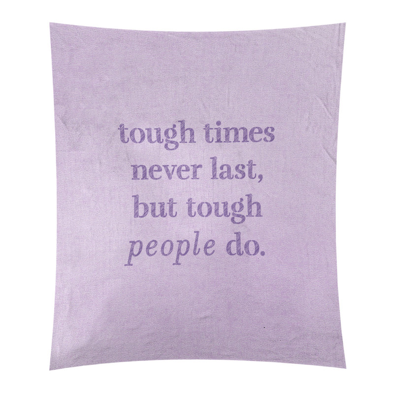 Tapisserie en polyester rigide times, H 80 po x l 68 po, Mauve