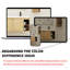 Meuble-lavabo mural 48 po avec double lavabo et support de rangement, portes à fermeture douce, armoire combinée (KD-Packing)