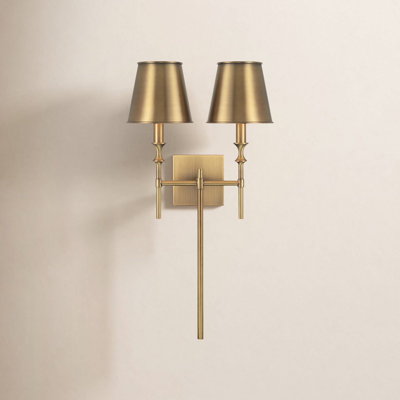 Kaydan 2 Light Steel Dimmable Wallchiere