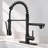 Pull Down Single Handle Kitchen Faucet with Accessories-70472616