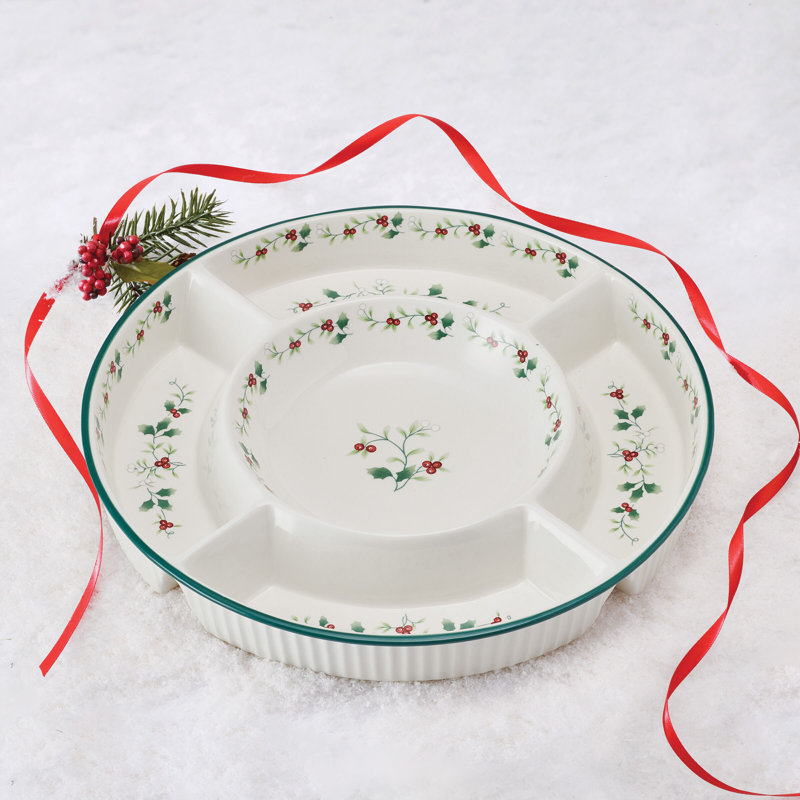 Pfaltzgraff Winterberry Chip and Dip Platter
