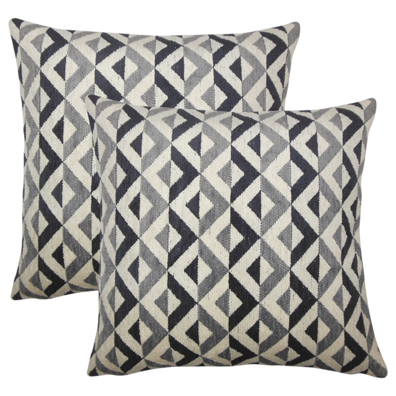 Striped Reversible Throw Pillow