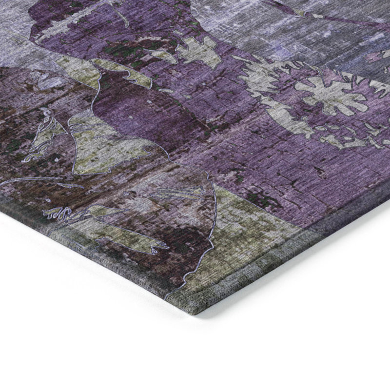 Tapis intérieur / extérieur Oatfield avec envers antidérapant, Rectangle 1 pi 8 po x 2 pi 6 po