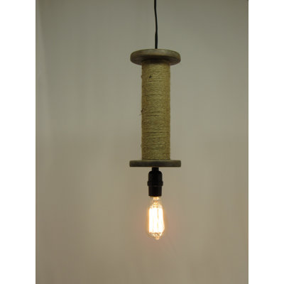 Emzie 1 - Light Beige/Gray Single Pendant