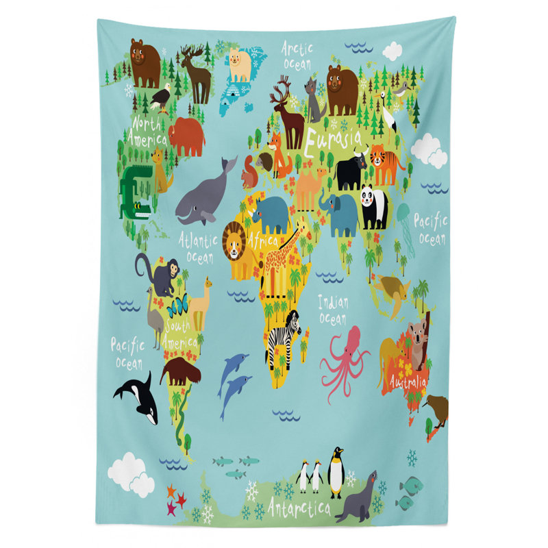 Nappe Ambesonne Wanderlust, 70 po x 52 po