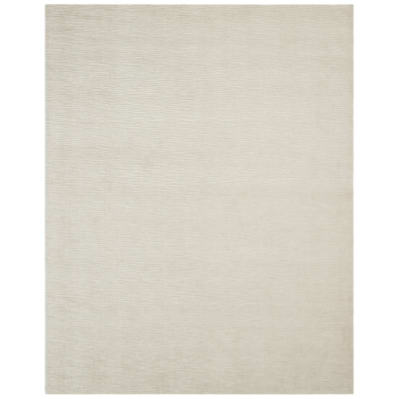 Serenity Sandy Dune Wool Hand Loomed Area Rug, Ivory, Rectangle 12' x 15