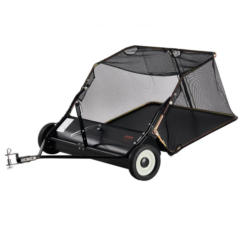 Ramasseuse de feuilles de ramassage à gazon remorquable 12 pi³ Réglable, H 24,1 po x l 69,2 po x P 50 po