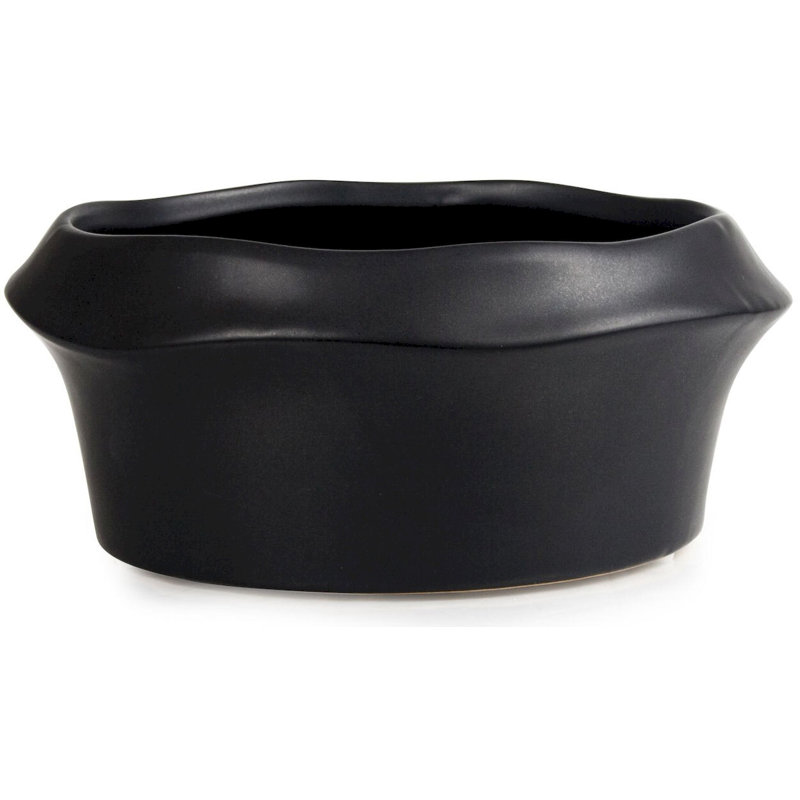 Goronwy Ceramic Pot Planter, Black