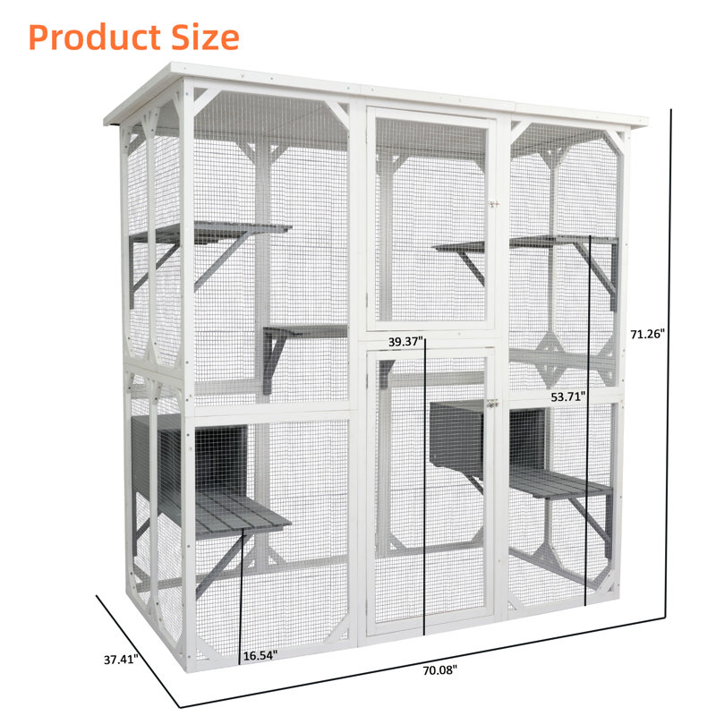 Cage pour chat Derzie