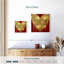 Hardie Big Hearted Gold sur fond rouge-109206679