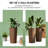 29 Inch Tall Planters for Outdoor Plants, Set of 2 Plastic Flower Pots with DIY Drainage Holes, Stackable Large Planters for Indoor Plants, Front Porch Decor, Brown-419445255