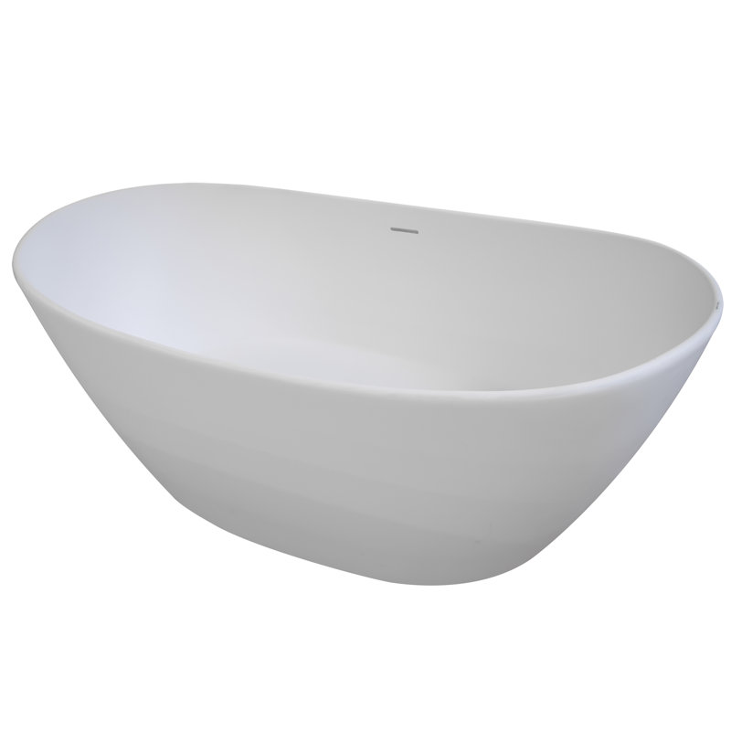 Ruby 63.75'' x 33'' Soaking Acrylic Bathtub