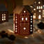 Gingerbread 6.7" Stoneware Tabletop Lantern