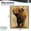 Mini vache Highland sur cadre flottant neutre, design par Renel Peters-1633831424-1633831431