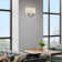 2 Light Soft Gold Large ADA Sconce With Hand Crafted Oatmeal Fabric Shade With White Fabric Inside