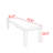 Modern simple solid wood dining table-106814359