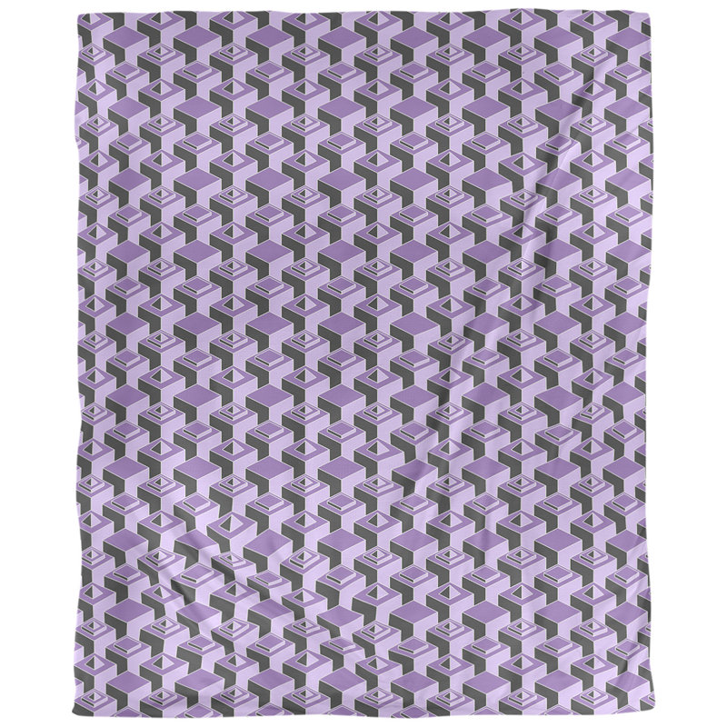 Tissu skyscrapers, Mauve, L 58 po x l 36 po, Sergé de coton