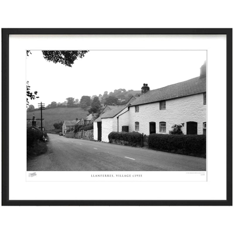 Llanferres, Village C1955 1 Piece Single Picture Frame Wall Art, 40cm H x 50cm W x 2.3cm D