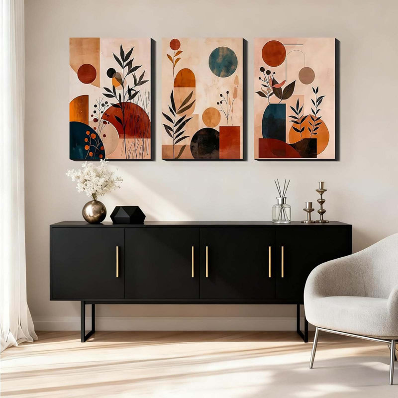 3 Piece Wrapped Canvas Wall Art