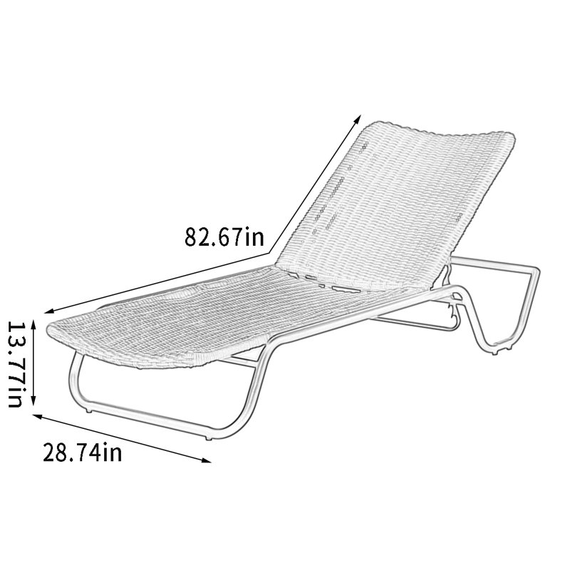 Nickiyah Outdoor Chaise Lounge