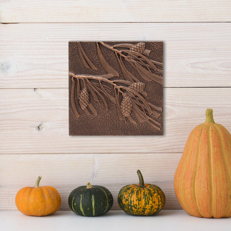 Pinecone Wall Décor, French Bronze